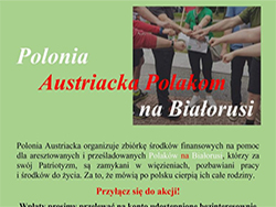 Polonia Austriacka w obronie Polaków na Białorusi! Open Letter to President of Belarus R. Łukaszenka