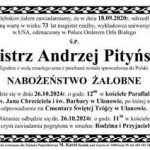 Pogrzeb Mistrza Pityńskiego w Ulanowie 26 X 2024