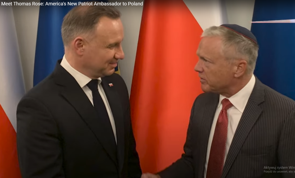 Oświadczenie Thomasa A. Rose’a Kandydata na Ambasadora USA w RP