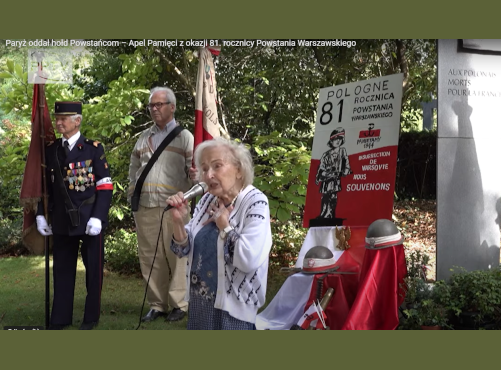 Pere  Lachaise – apel  poległych Bohaterów Powstania Warszawskiego