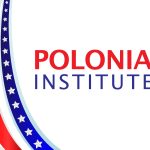Banner logo with red, white, and blue stripes and the text 'POLONIA INSTITUTE' in red and blue on white background.